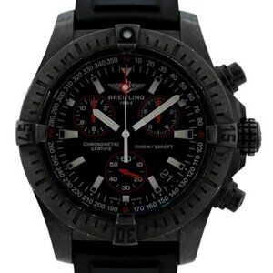 Breitling 45mm Men's Avenger Seawolf Chrono Black LE Watch w/ B+P! Ref: M73390!